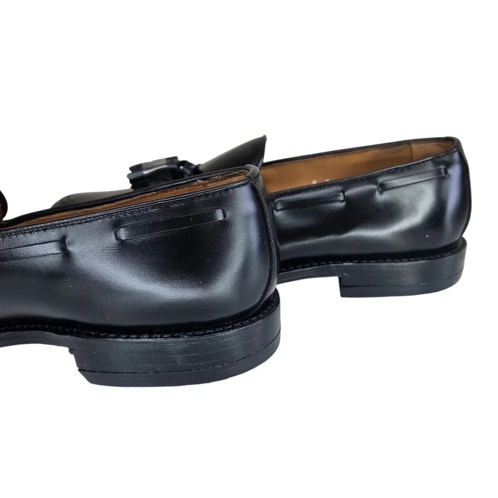 Allen Edmonds Grayson Black Leather Tassel Loafers Mens 9 NWOB